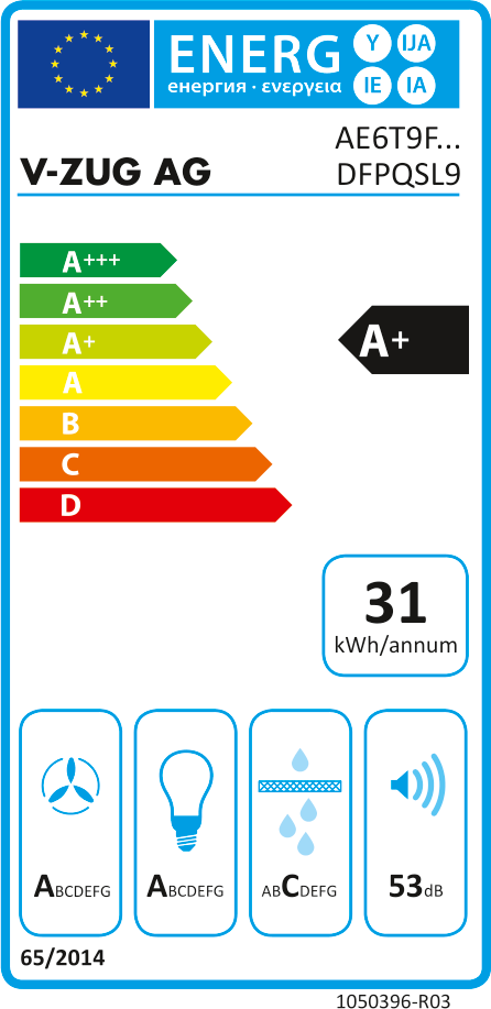 V-ZUG Dunstabzug AiroClearEinbau V6000 6106000001 Energieeffizienzklasse V-ZUG Dunstabzug AiroClearEinbau V6000 6106000001 Energieeffizienzklasse