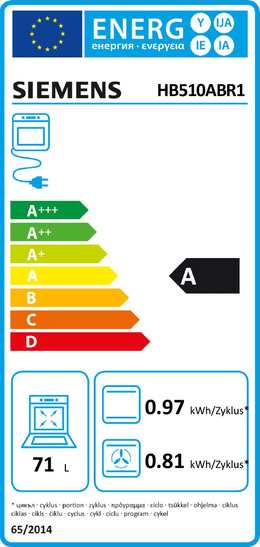 Siemens HB510ABR1 Energieeffizienzklasse Siemens HB510ABR1 Energieeffizienzklasse