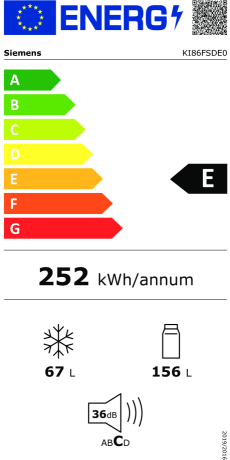 Siemens StudioLine KI86FSDE0 Energieeffizienzklasse Siemens StudioLine KI86FSDE0 Energieeffizienzklasse