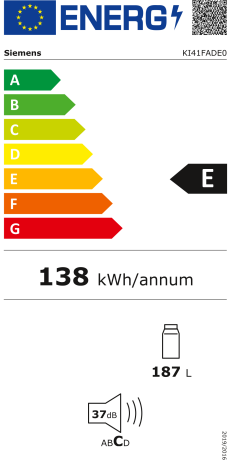 Siemens KI41FADE0 Energieeffizienzklasse Siemens KI41FADE0 Energieeffizienzklasse