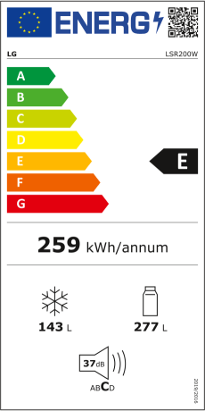 LG Electronics LSR200W Energieeffizienzklasse LG Electronics LSR200W Energieeffizienzklasse