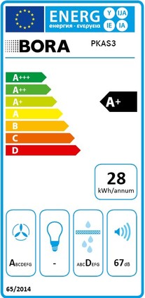 Bora Professional 3.0 Set PKA3AB + PKFI3 + PKT3 Plaque de cuisson avec hotte integrée Energieeffizienzklasse