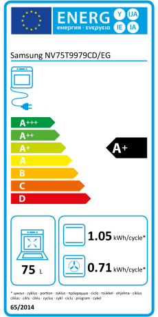  Samsung NV75T9979CD Energieeffizienzklasse