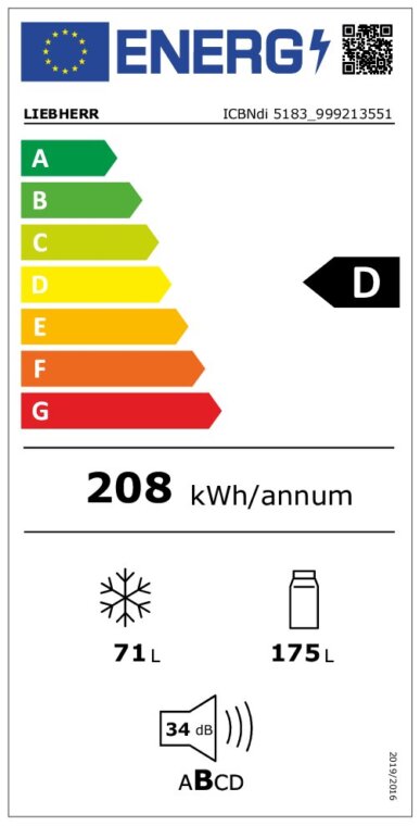 LIEBHERR ICBNdi 5183 Energieeffizienzklasse LIEBHERR ICBNdi 5183 Energieeffizienzklasse