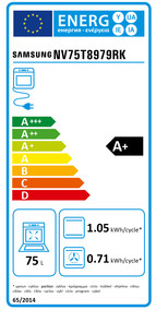  Samsung NV75T8979RK/EF Energieeffizienzklasse