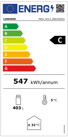  LIEBHERR FKDv 4213 Variante 744 noir Energieeffizienzklasse