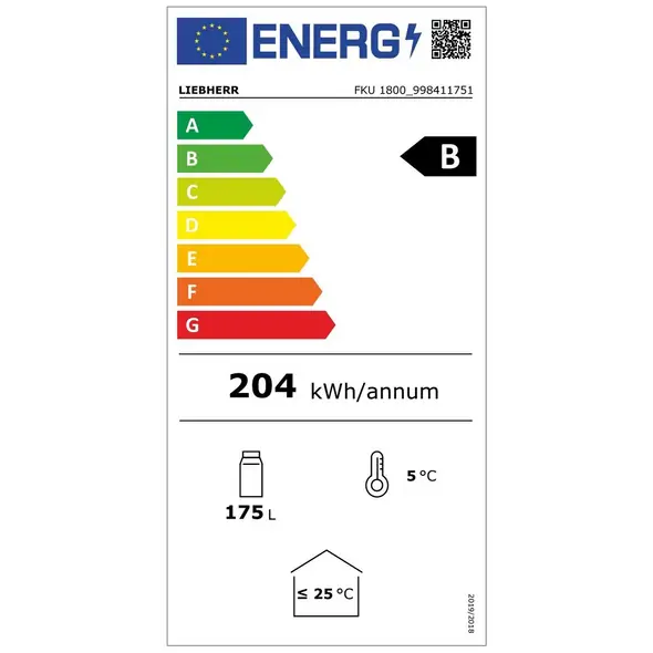 LIEBHERR FKU 1800 blanc Energieeffizienzklasse LIEBHERR FKU 1800 blanc Energieeffizienzklasse