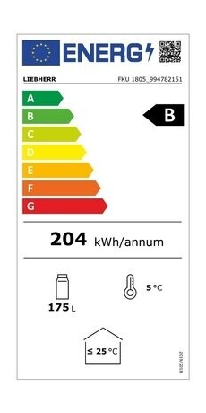 LIEBHERR FKU 1805 Energieeffizienzklasse LIEBHERR FKU 1805 Energieeffizienzklasse