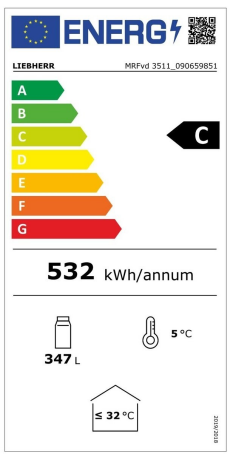 LIEBHERR MRFvd 3511 schwarz Energieeffizienzklasse LIEBHERR MRFvd 3511 schwarz Energieeffizienzklasse