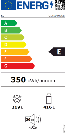  LG Electronics GSXV90MCDE Energieeffizienzklasse