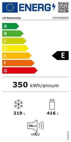  LG Electronics GSXV90BSDE Energieeffizienzklasse
