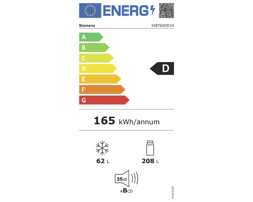 Siemens KI87SADD1Y Energieeffizienzklasse Siemens KI87SADD1Y Energieeffizienzklasse