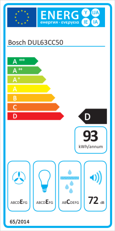 Bosch DUL63CC50 Energieeffizienzklasse Bosch DUL63CC50 Energieeffizienzklasse