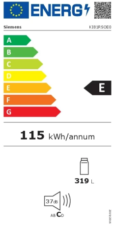 Siemens StudioLine KI81RSOE0 IQ500 Energieeffizienzklasse Siemens StudioLine KI81RSOE0 IQ500 Energieeffizienzklasse