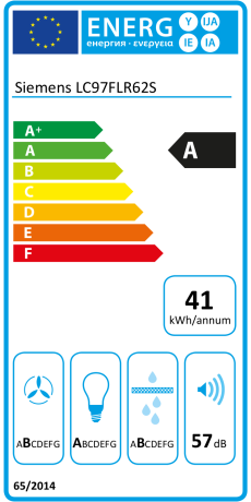  Siemens StudioLine LC97FLR62S IQ500 Energieeffizienzklasse