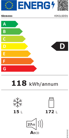  Siemens StudioLine KI42LSDD1 IQ500 Energieeffizienzklasse