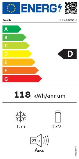 Bosch KIL42ACD1H Energieeffizienzklasse Bosch KIL42ACD1H Energieeffizienzklasse