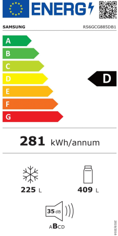  Samsung RS6GCG885DB1EG Energieeffizienzklasse