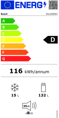  Bosch KIL32ADD1 Energieeffizienzklasse