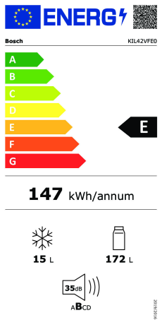 Bosch KIL42VFE0 Energieeffizienzklasse Bosch KIL42VFE0 Energieeffizienzklasse