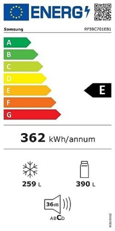 Samsung RF59C701EB1/WS Energieeffizienzklasse Samsung RF59C701EB1/WS Energieeffizienzklasse