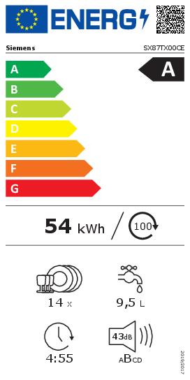  Siemens SX87TX00CE Energieeffizienzklasse