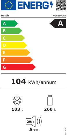 Bosch KGN39AIAT Energieeffizienzklasse Bosch KGN39AIAT Energieeffizienzklasse