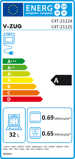 V-ZUG V4000 Fours encastrables 55 cm (Norme CH / SMS) 2112500001 Energieeffizienzklasse V-ZUG V4000 Fours encastrables 55 cm (Norme CH / SMS) 2112500001 Energieeffizienzklasse