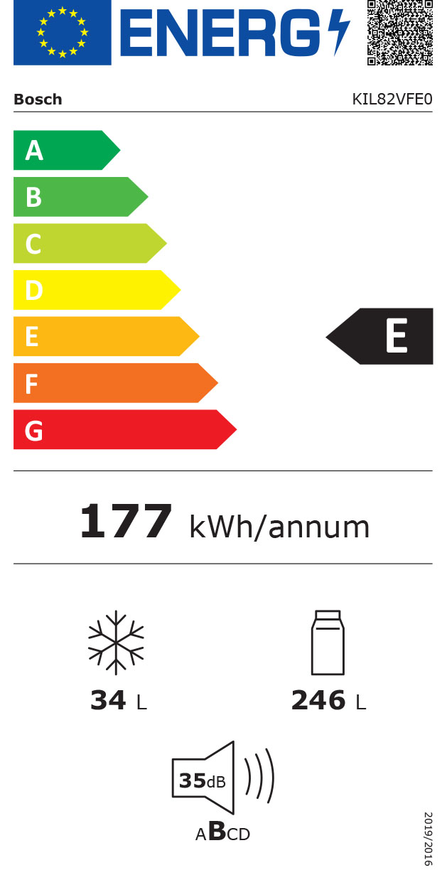 Bosch KIL82VFE0 Energieeffizienzklasse Bosch KIL82VFE0 Energieeffizienzklasse