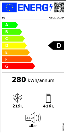 LG Electronics GSLV71PZTD Energieeffizienzklasse LG Electronics GSLV71PZTD Energieeffizienzklasse