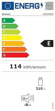 Siemens KI81RNSE0 Energieeffizienzklasse Siemens KI81RNSE0 Energieeffizienzklasse