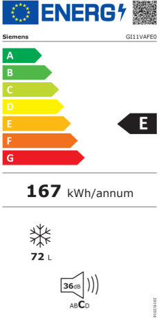 Siemens GI11VAFE0 Energieeffizienzklasse Siemens GI11VAFE0 Energieeffizienzklasse