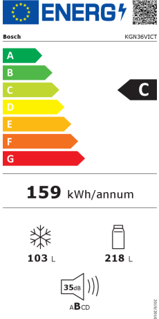 Bosch KGN36VICT Energieeffizienzklasse Bosch KGN36VICT Energieeffizienzklasse