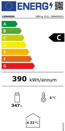 LIEBHERR MRFvg 3511 Energieeffizienzklasse LIEBHERR MRFvg 3511 Energieeffizienzklasse