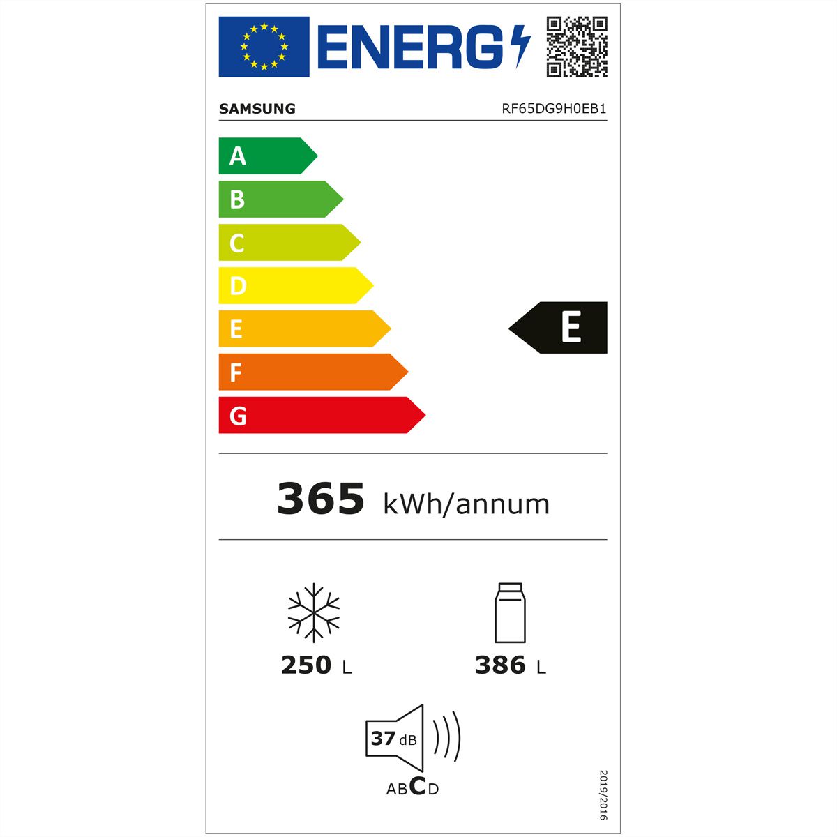 Samsung RF65DG9H0EB1/WS Energieeffizienzklasse Samsung RF65DG9H0EB1/WS Energieeffizienzklasse