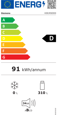 Siemens StudioLine KI81RSDD0 IQ500 Energieeffizienzklasse Siemens StudioLine KI81RSDD0 IQ500 Energieeffizienzklasse