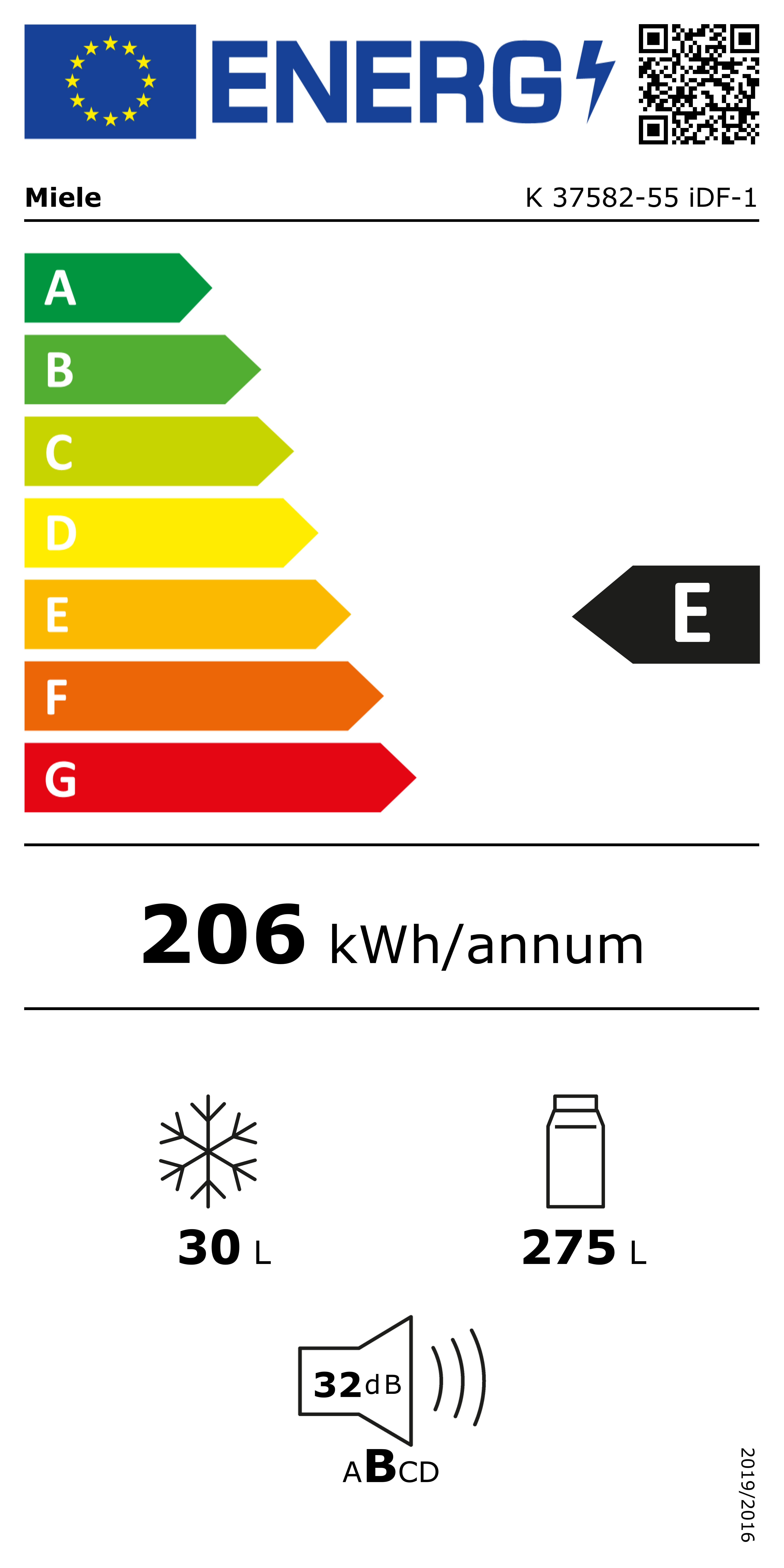Miele K 37582-55 iDF-1 Energieeffizienzklasse Miele K 37582-55 iDF-1 Energieeffizienzklasse