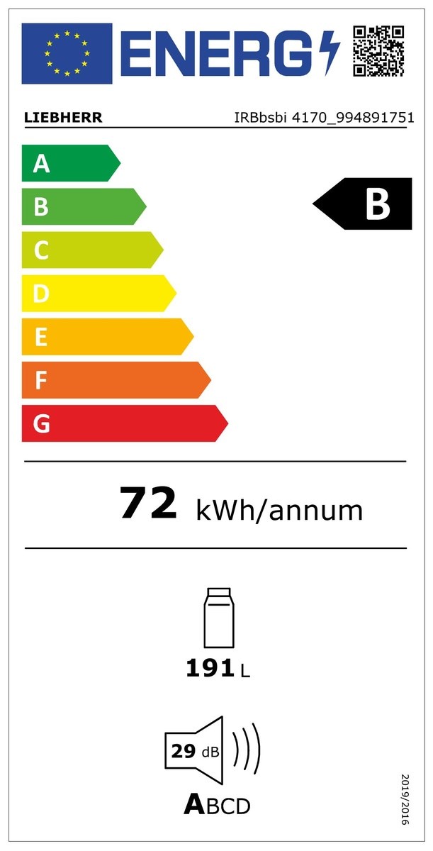 LIEBHERR IRBbsbi 4170 Einbaukühlschrank 60 cm (EU-Norm) Energieeffizienzklasse LIEBHERR IRBbsbi 4170 Einbaukühlschrank 60 cm (EU-Norm) Energieeffizienzklasse