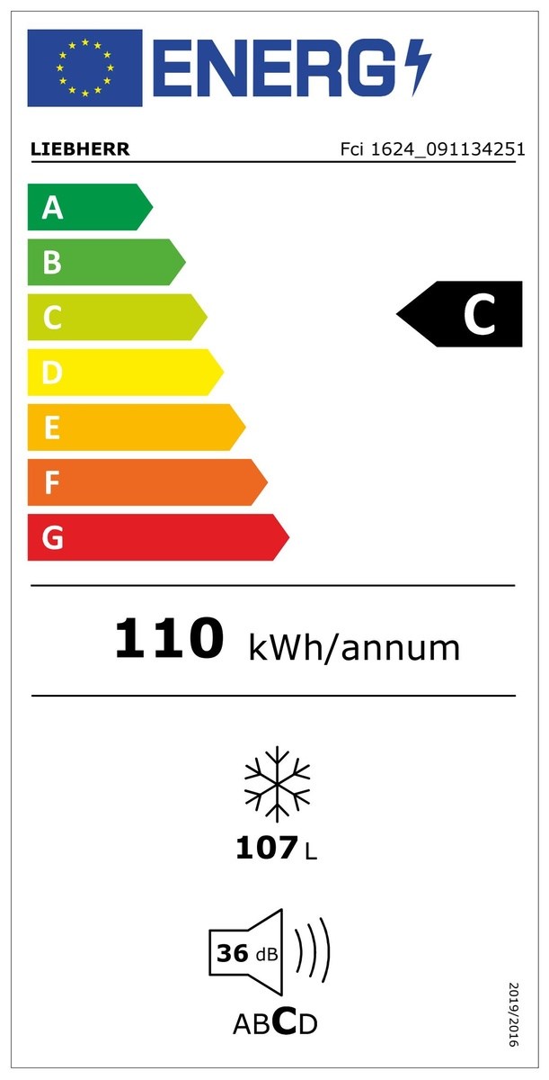 LIEBHERR Fci 1624 Plus Energieeffizienzklasse LIEBHERR Fci 1624 Plus Energieeffizienzklasse