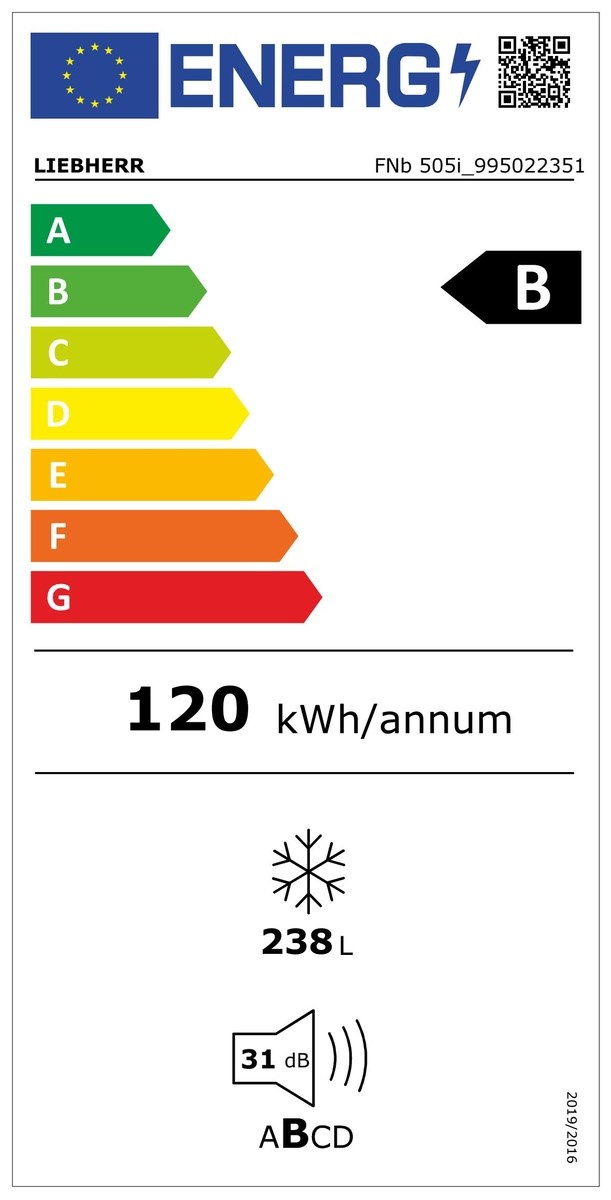 LIEBHERR FNb 505i Prime Energieeffizienzklasse LIEBHERR FNb 505i Prime Energieeffizienzklasse