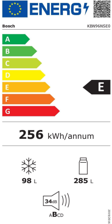  Bosch KBN96NSE0 Energieeffizienzklasse
