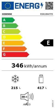 Hisense RS818N4TFE Energieeffizienzklasse Hisense RS818N4TFE Energieeffizienzklasse
