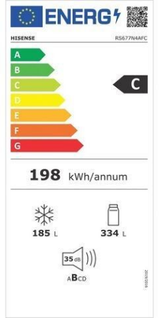 Hisense RS677N4AFC Energieeffizienzklasse Hisense RS677N4AFC Energieeffizienzklasse