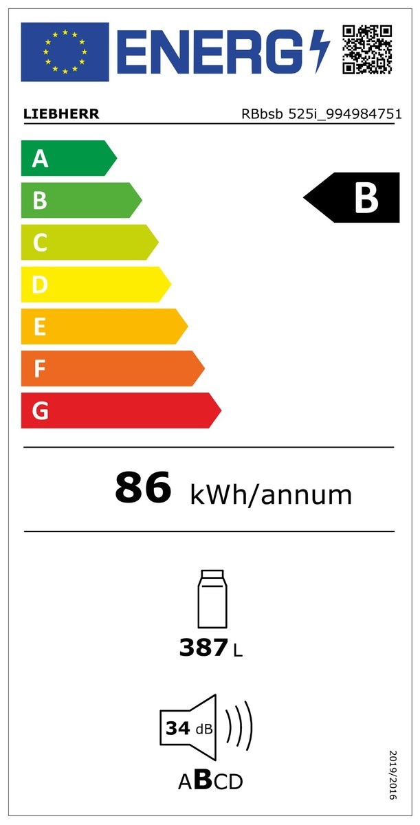 LIEBHERR RBbsb 525i Kühl-Gefrierkombinationen Energieeffizienzklasse LIEBHERR RBbsb 525i Kühl-Gefrierkombinationen Energieeffizienzklasse