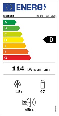 LIEBHERR Rd 1401 Kühl-Gefrierkombinationen Energieeffizienzklasse LIEBHERR Rd 1401 Kühl-Gefrierkombinationen Energieeffizienzklasse