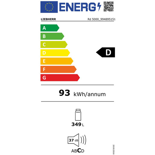 LIEBHERR Rd 5000 Kühl-Gefrierkombinationen Energieeffizienzklasse LIEBHERR Rd 5000 Kühl-Gefrierkombinationen Energieeffizienzklasse
