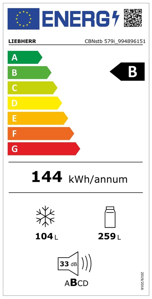 LIEBHERR CBNstb 579i Réfrigérateurs-congélateurs Energieeffizienzklasse LIEBHERR CBNstb 579i Réfrigérateurs-congélateurs Energieeffizienzklasse