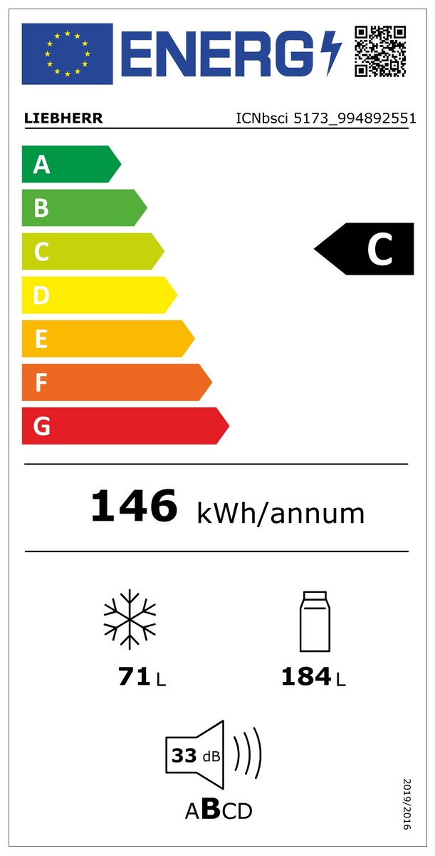 LIEBHERR ICNbsci 5173 Energieeffizienzklasse LIEBHERR ICNbsci 5173 Energieeffizienzklasse