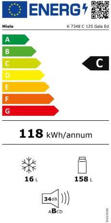 Miele K 7348 C Energieeffizienzklasse Miele K 7348 C Energieeffizienzklasse