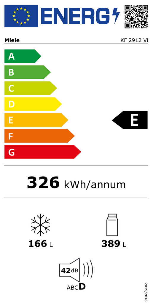  Miele KF 2912 Vi Energieeffizienzklasse